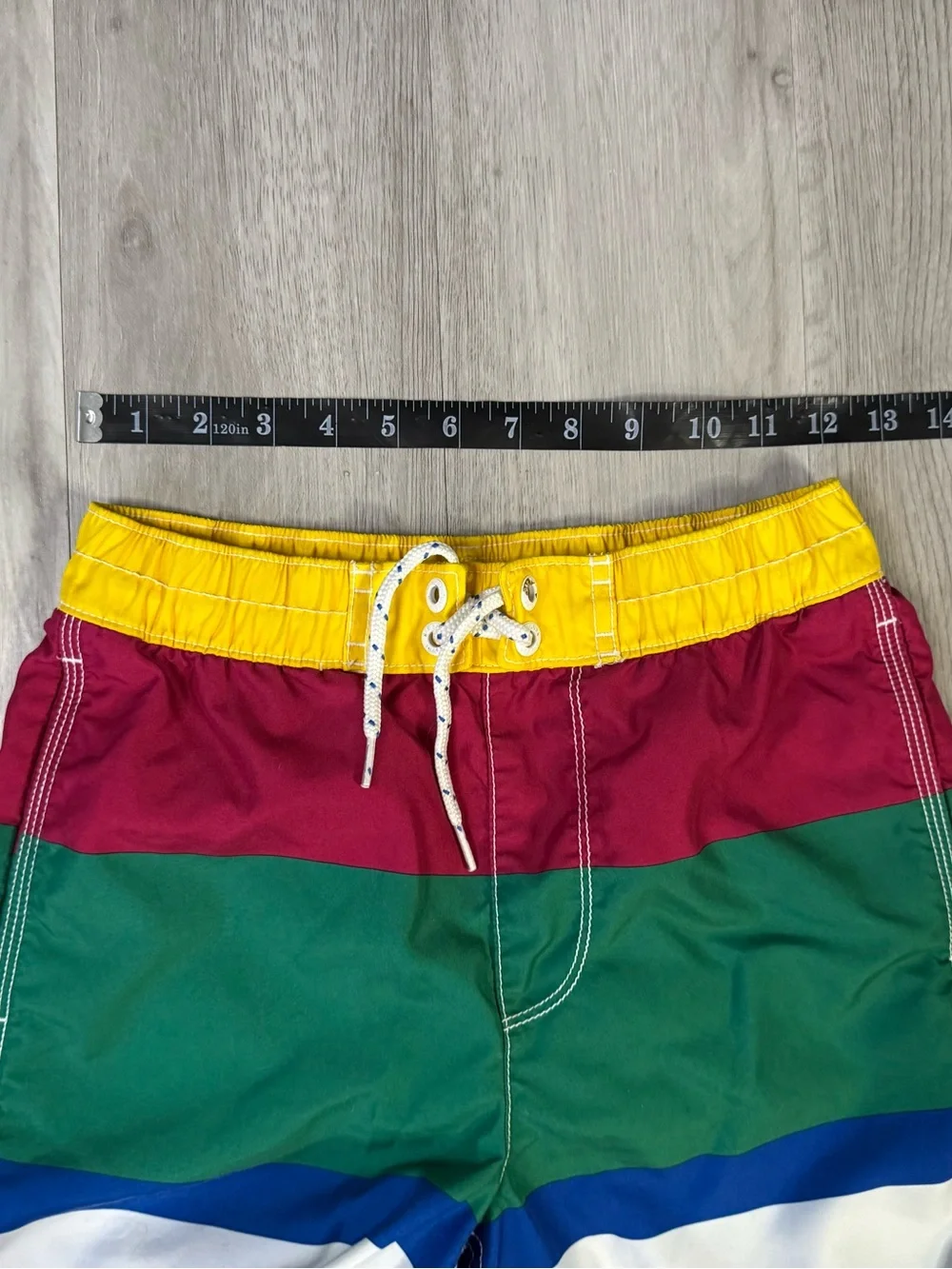 Gap Kids Boys Multicolor Striped Swim Board Shorts Mesh Lined Size XL 12